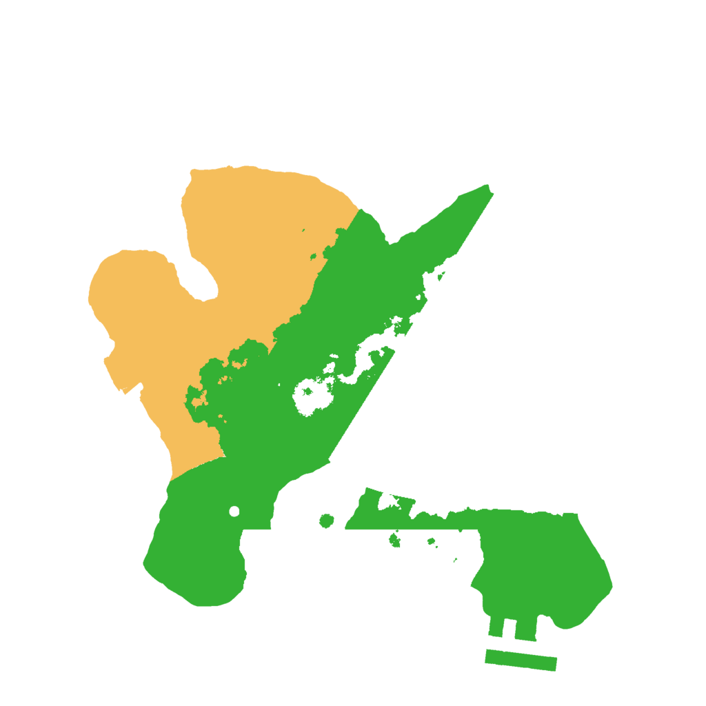 Biome Rust Map: Procedural Map, Size: 2000, Seed: 625613321