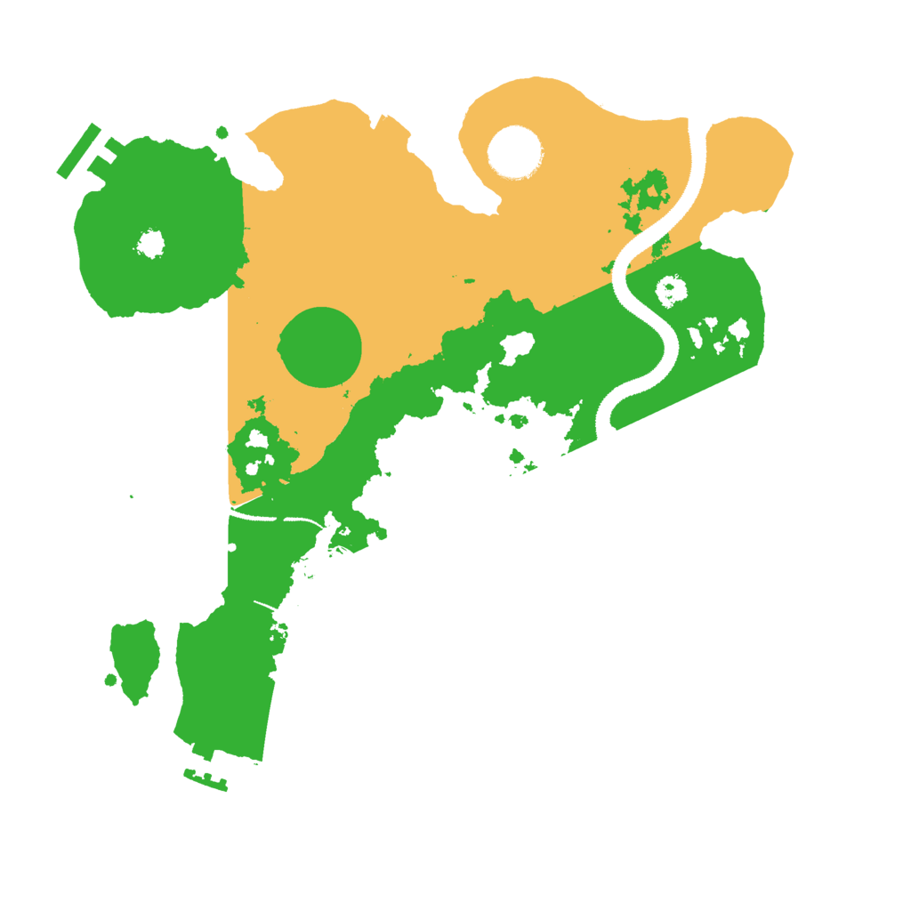 Biome Rust Map: Procedural Map, Size: 3000, Seed: 597157053