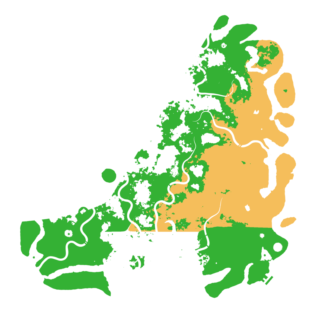 Biome Rust Map: Procedural Map, Size: 6000, Seed: 1068411956