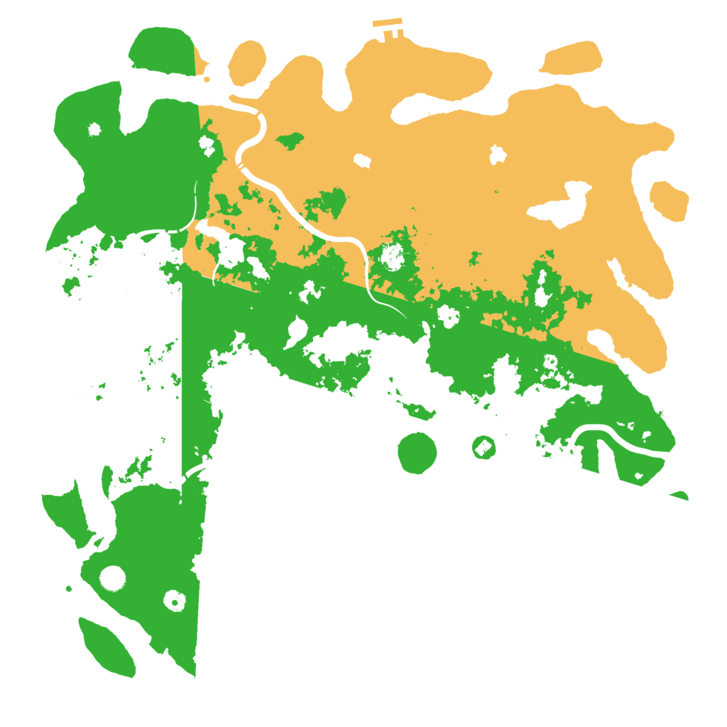 Biome Rust Map: Procedural Map, Size: 5000, Seed: 343981366