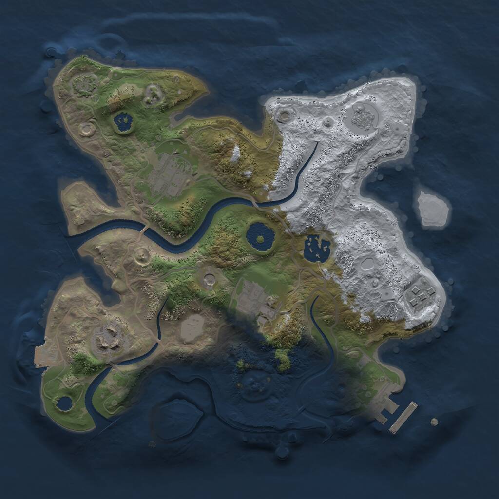 Rust Map: Procedural Map, Size: 2700, Seed: 1767960123, 10 Monuments