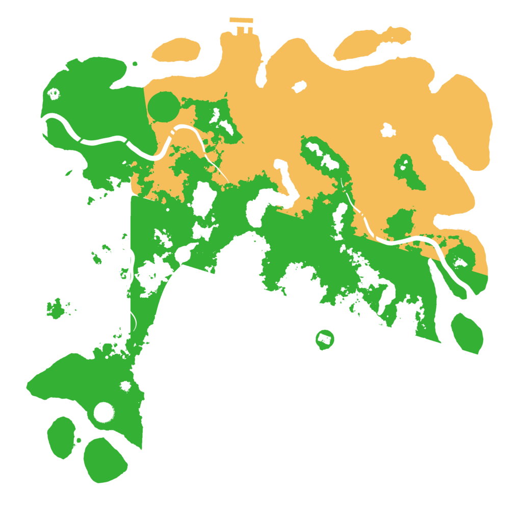 Biome Rust Map: Procedural Map, Size: 4500, Seed: 520504096