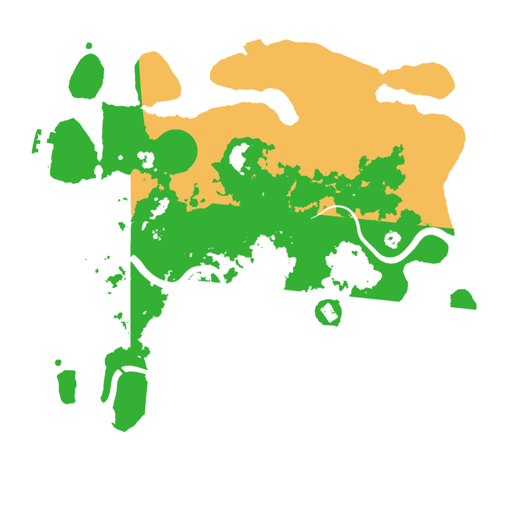 Biome Rust Map: Procedural Map, Size: 3200, Seed: 22526