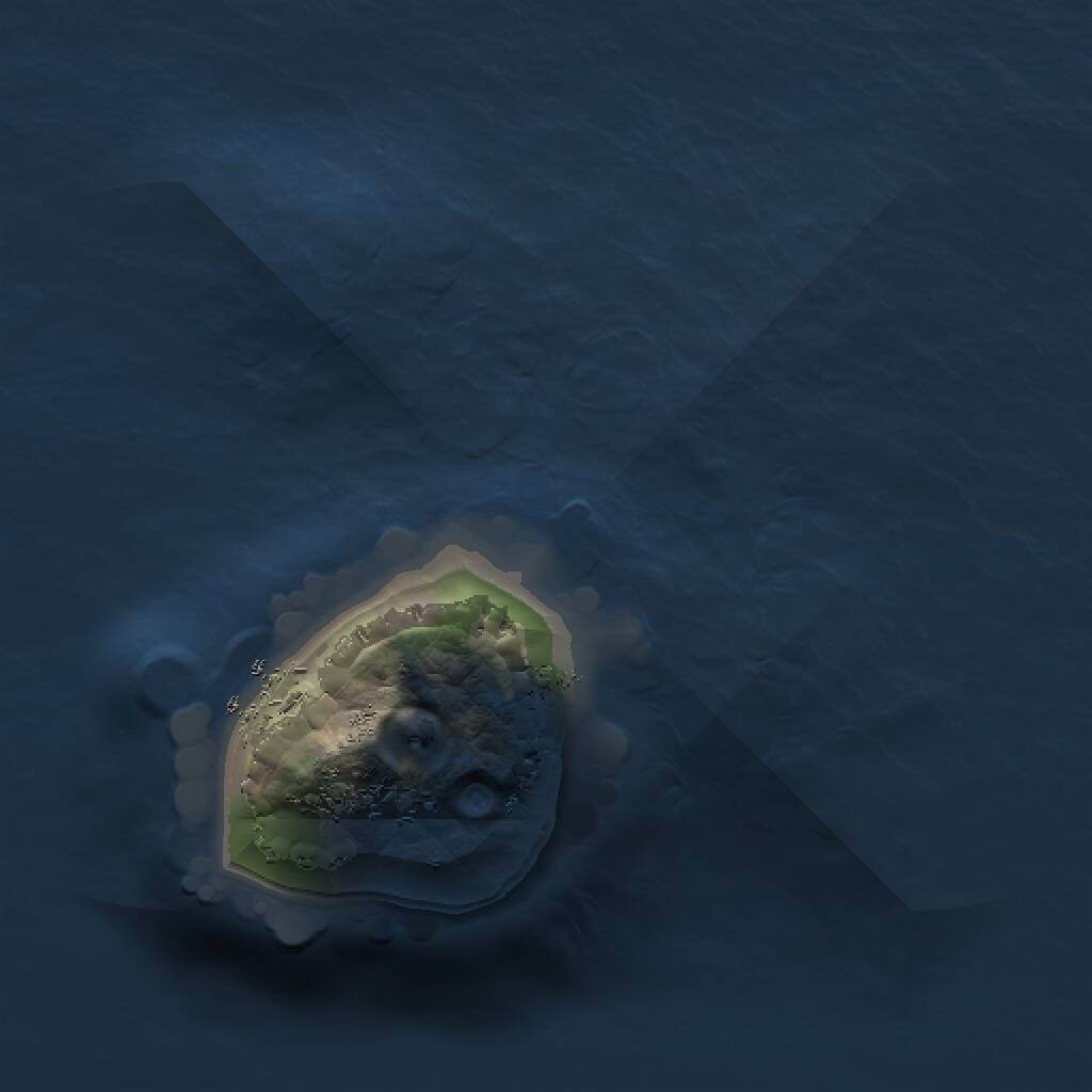 Rust Map: Procedural Map, Size: 1000, Seed: 902468873, 1 Monuments