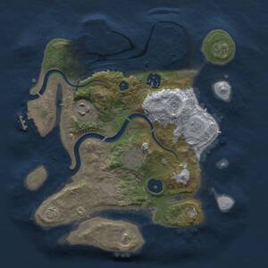 Thumbnail Rust Map: Procedural Map, Size: 2750, Seed: 1242331221, 9 Monuments