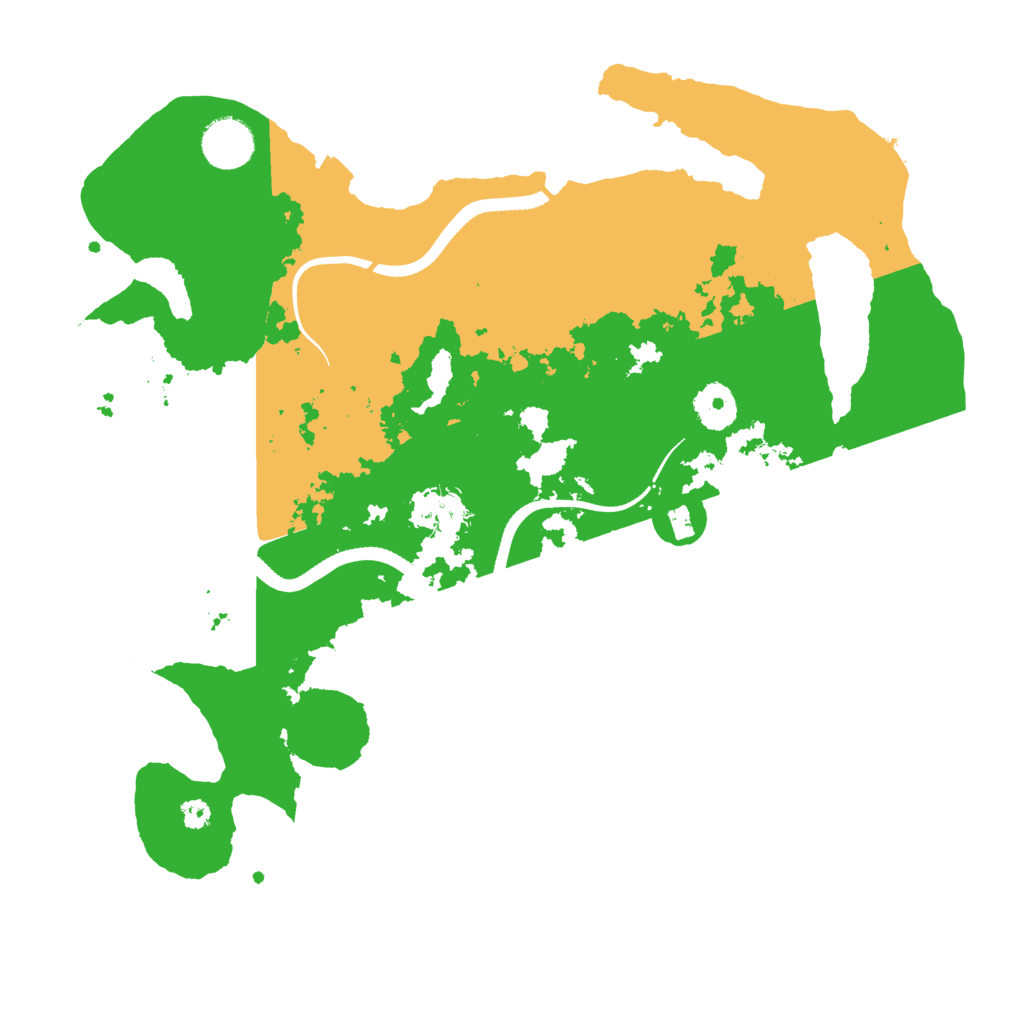 Biome Rust Map: Procedural Map, Size: 3500, Seed: 681515155