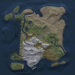 Thumbnail Rust Map: Procedural Map, Size: 3250, Seed: 7812738, 13 Monuments