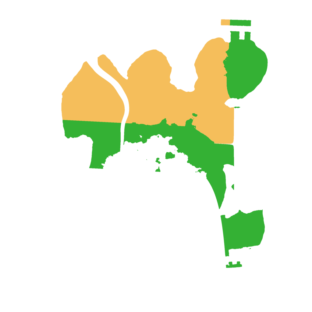 Biome Rust Map: Procedural Map, Size: 2100, Seed: 1480850233