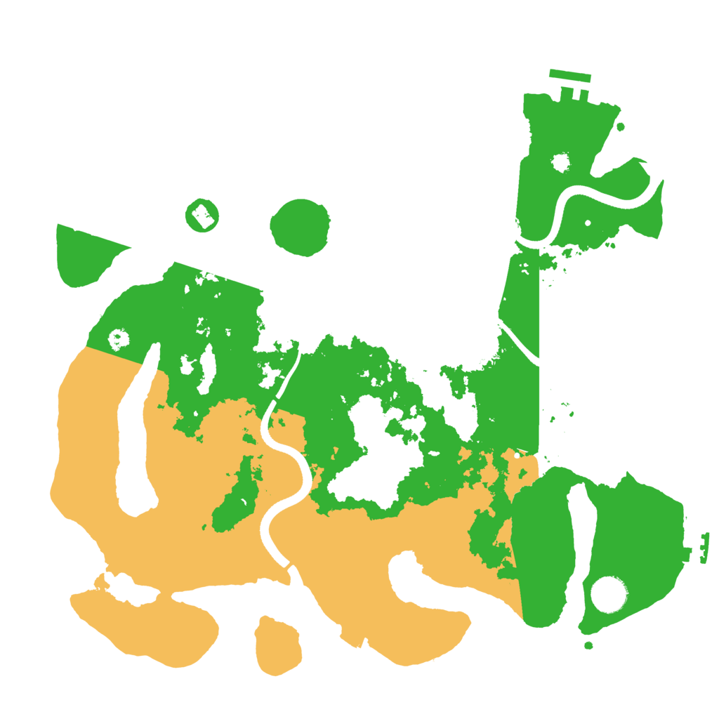 Biome Rust Map: Procedural Map, Size: 3500, Seed: 1342356789