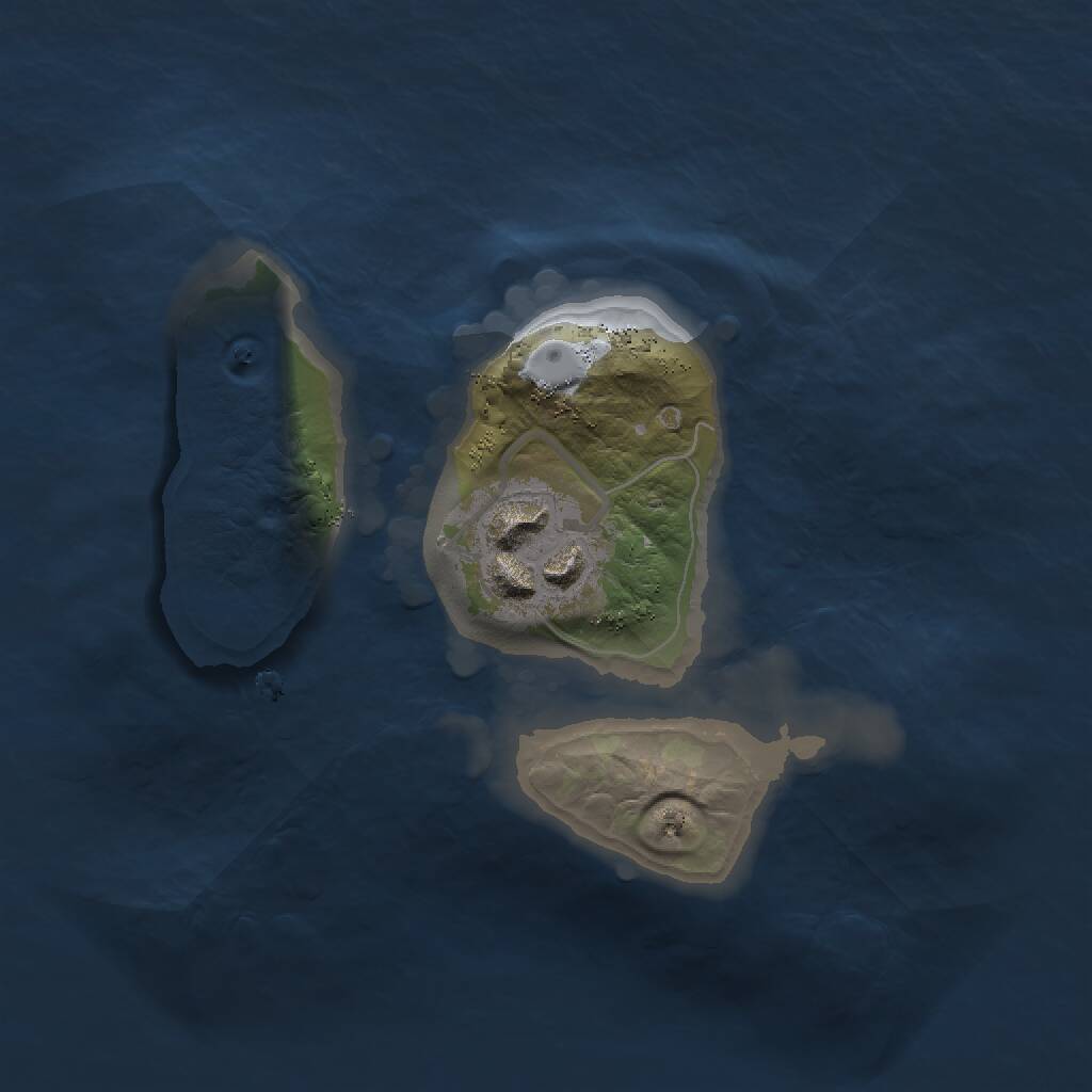 Rust Map: Procedural Map, Size: 1500, Seed: 280690001, 2 Monuments