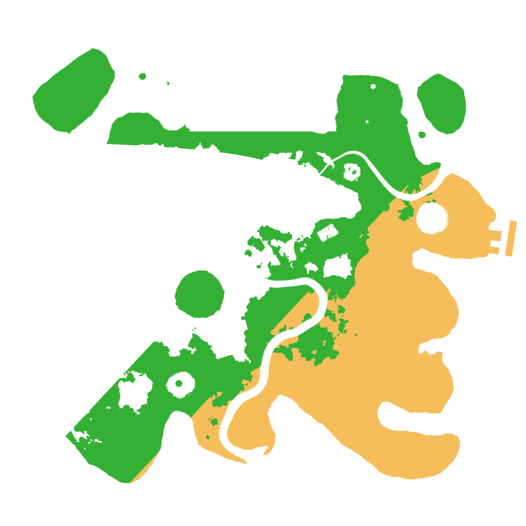 Biome Rust Map: Procedural Map, Size: 3000, Seed: 4281