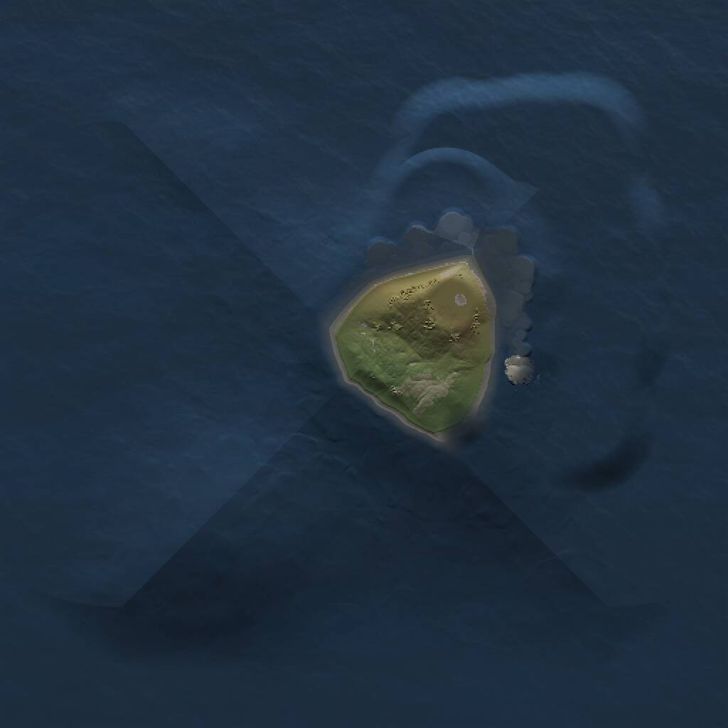 Rust Map: Procedural Map, Size: 1000, Seed: 643923267, 1 Monuments