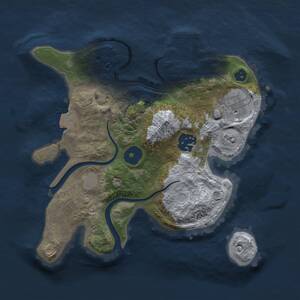 Thumbnail Rust Map: Procedural Map, Size: 2500, Seed: 1505658467, 5 Monuments