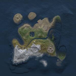 Thumbnail Rust Map: Procedural Map, Size: 2250, Seed: 811254346, 4 Monuments