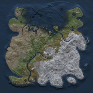Thumbnail Rust Map: Procedural Map, Size: 3750, Seed: 863250606, 15 Monuments