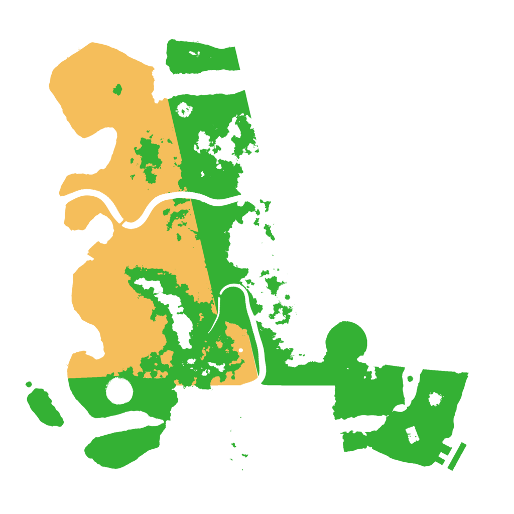 Biome Rust Map: Procedural Map, Size: 3500, Seed: 308305156