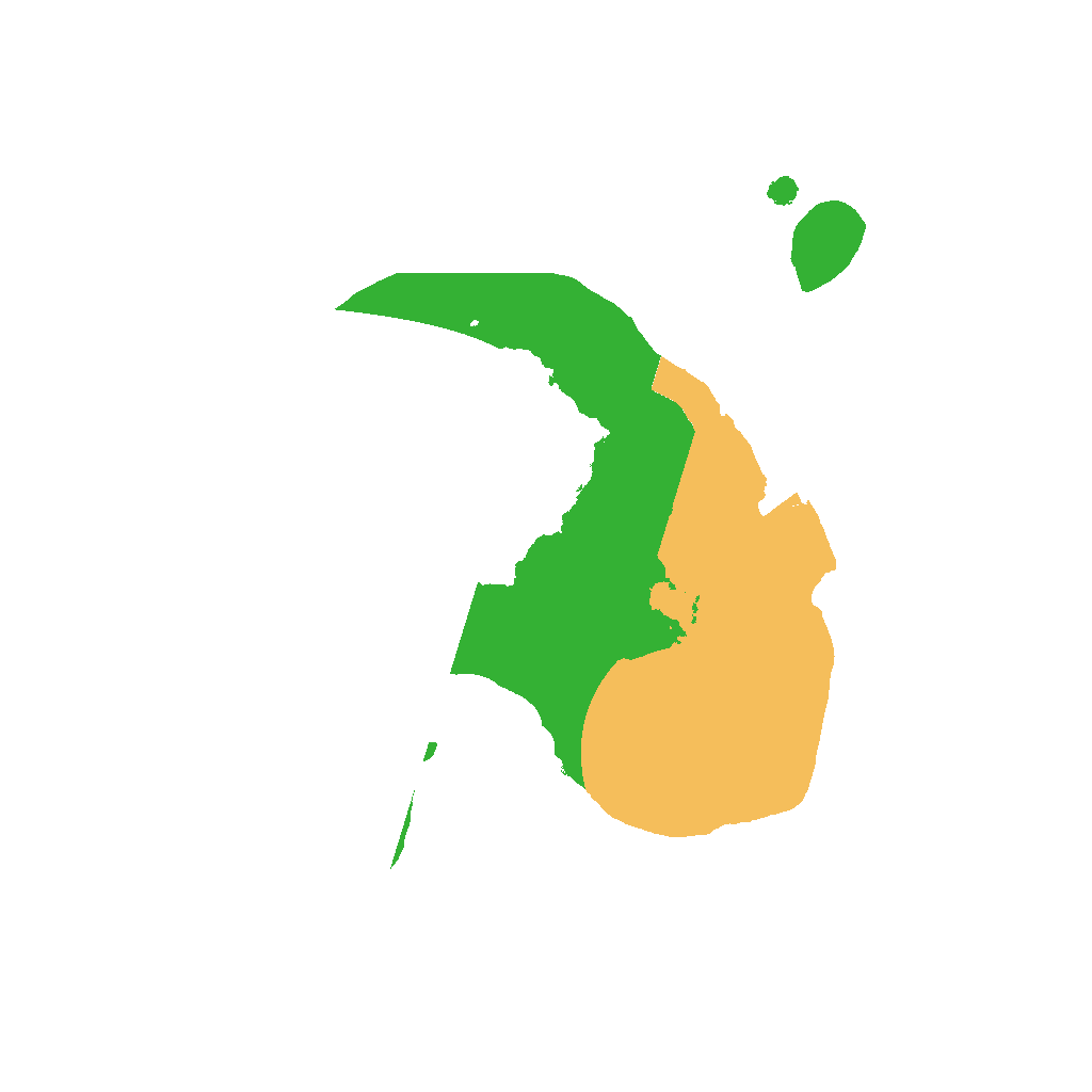 Biome Rust Map: Procedural Map, Size: 1500, Seed: 23212