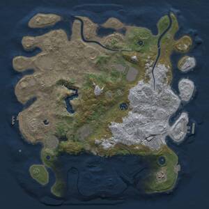 Thumbnail Rust Map: Procedural Map, Size: 4000, Seed: 27031976, 15 Monuments