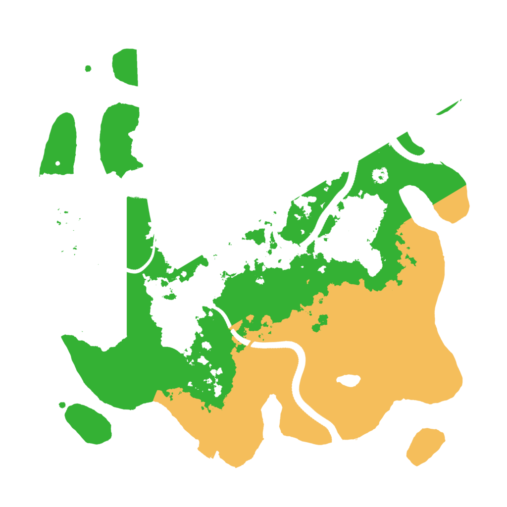 Biome Rust Map: Procedural Map, Size: 3200, Seed: 1000578