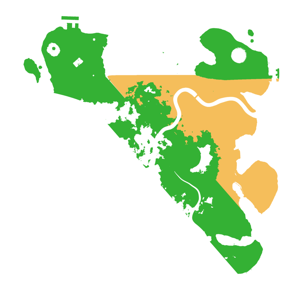 Biome Rust Map: Procedural Map, Size: 3500, Seed: 277019482