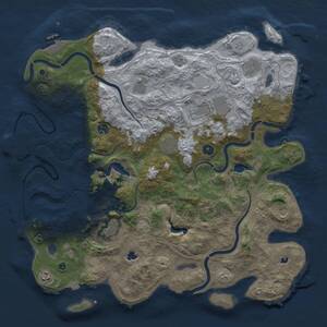 Thumbnail Rust Map: Procedural Map, Size: 4500, Seed: 844370, 16 Monuments