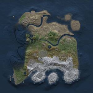 Thumbnail Rust Map: Procedural Map, Size: 2750, Seed: 645133, 10 Monuments