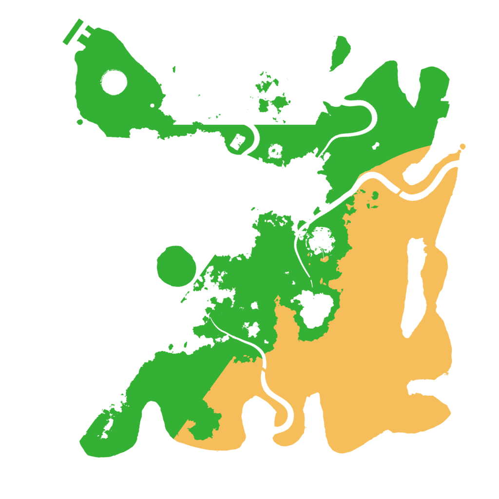 Biome Rust Map: Procedural Map, Size: 3500, Seed: 19558279