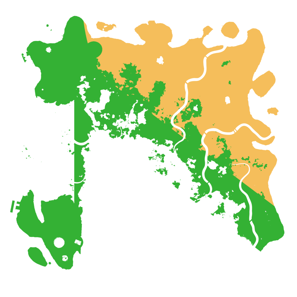 Biome Rust Map: Procedural Map, Size: 5000, Seed: 203123