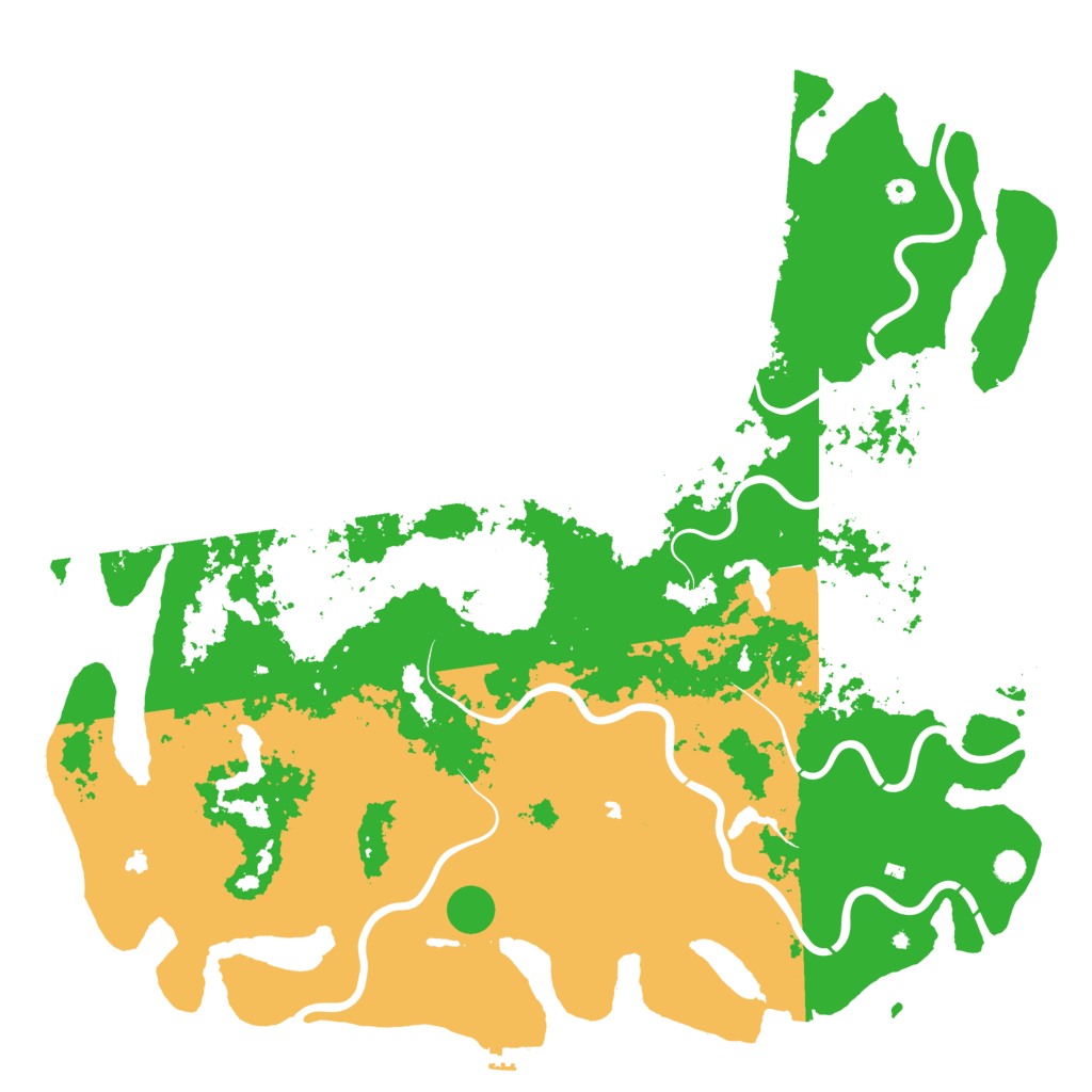 Biome Rust Map: Procedural Map, Size: 6000, Seed: 483157