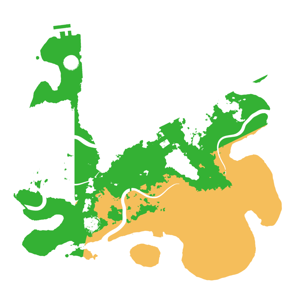 Biome Rust Map: Procedural Map, Size: 3500, Seed: 1383079655