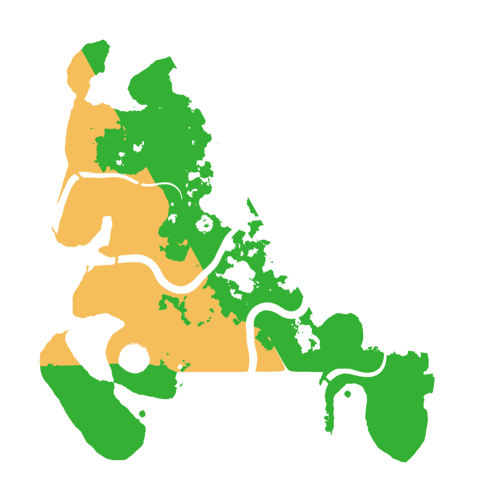 Biome Rust Map: Procedural Map, Size: 3000, Seed: 91145366