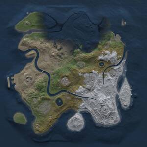 Thumbnail Rust Map: Procedural Map, Size: 3000, Seed: 8746513, 10 Monuments