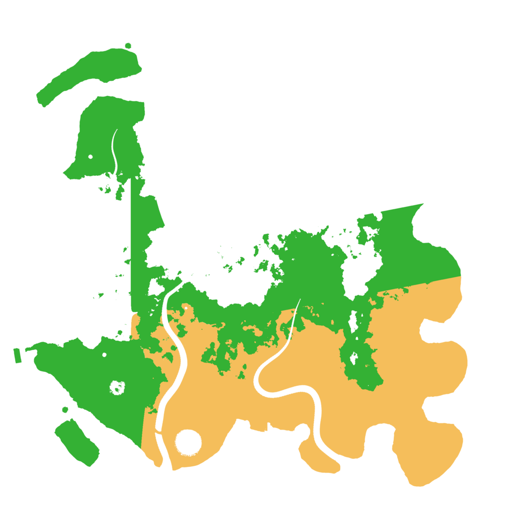 Biome Rust Map: Procedural Map, Size: 3500, Seed: 151234124