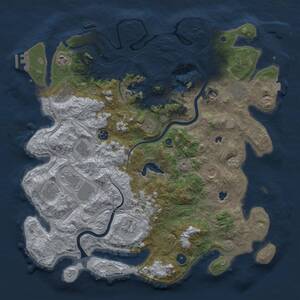 Thumbnail Rust Map: Procedural Map, Size: 4500, Seed: 1965380928, 17 Monuments