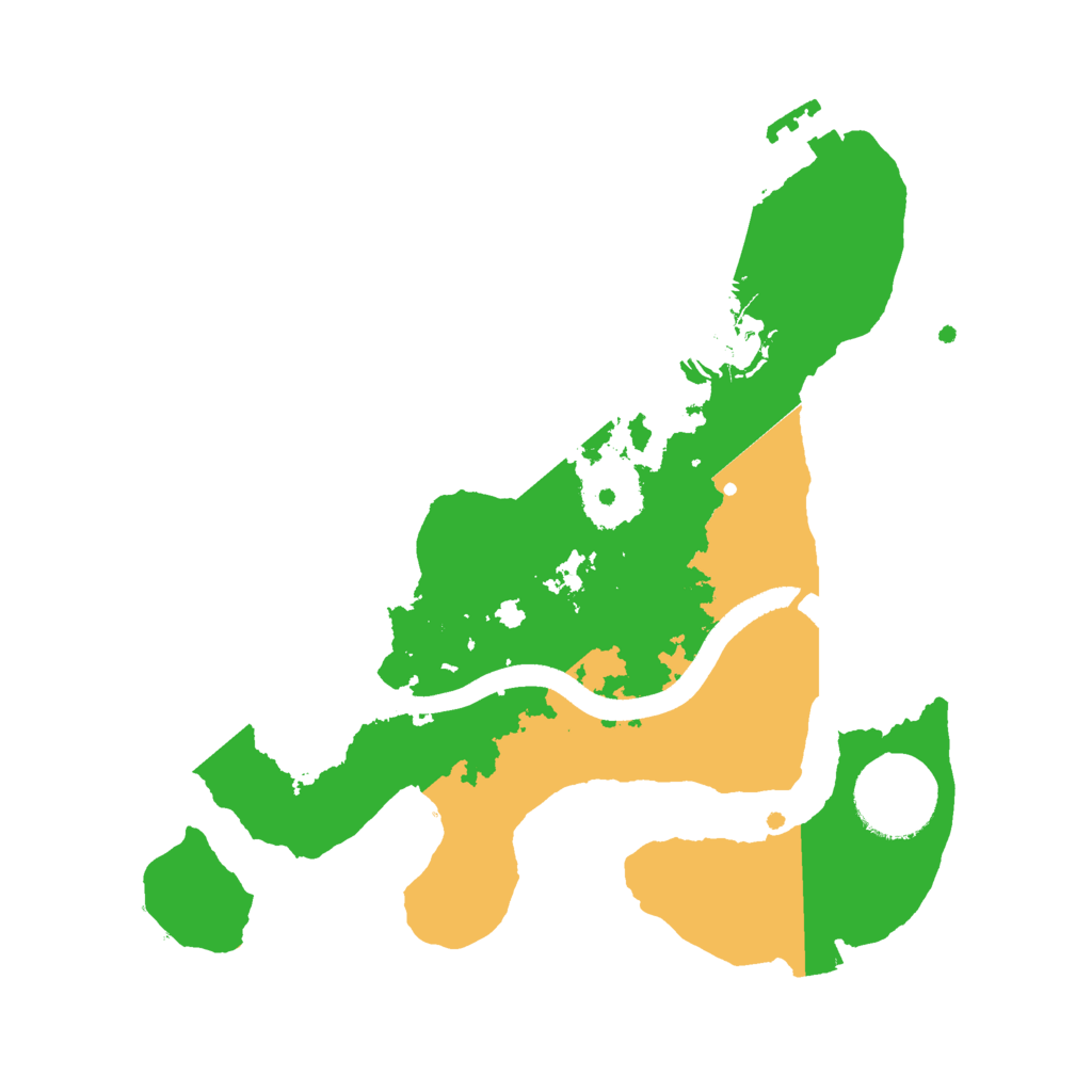 Biome Rust Map: Procedural Map, Size: 2500, Seed: 1333646488