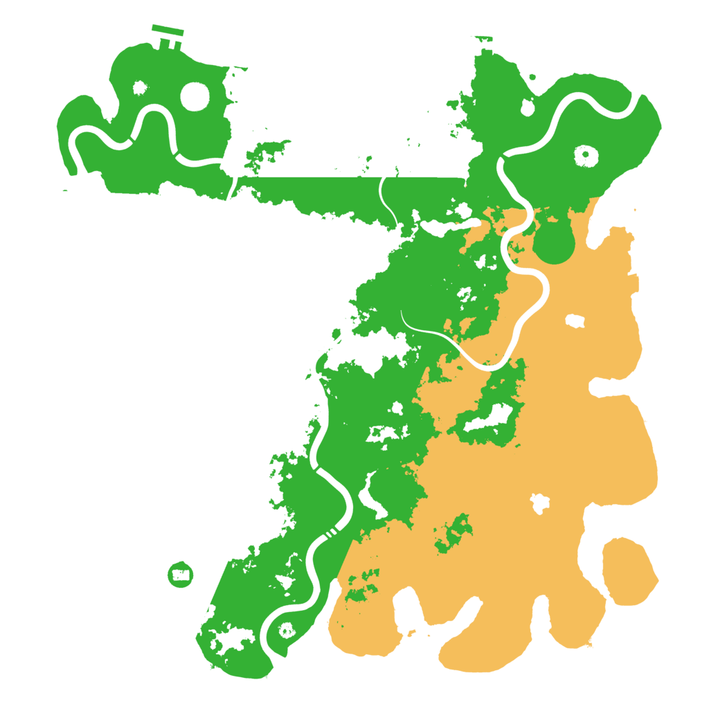 Biome Rust Map: Procedural Map, Size: 4500, Seed: 743524388
