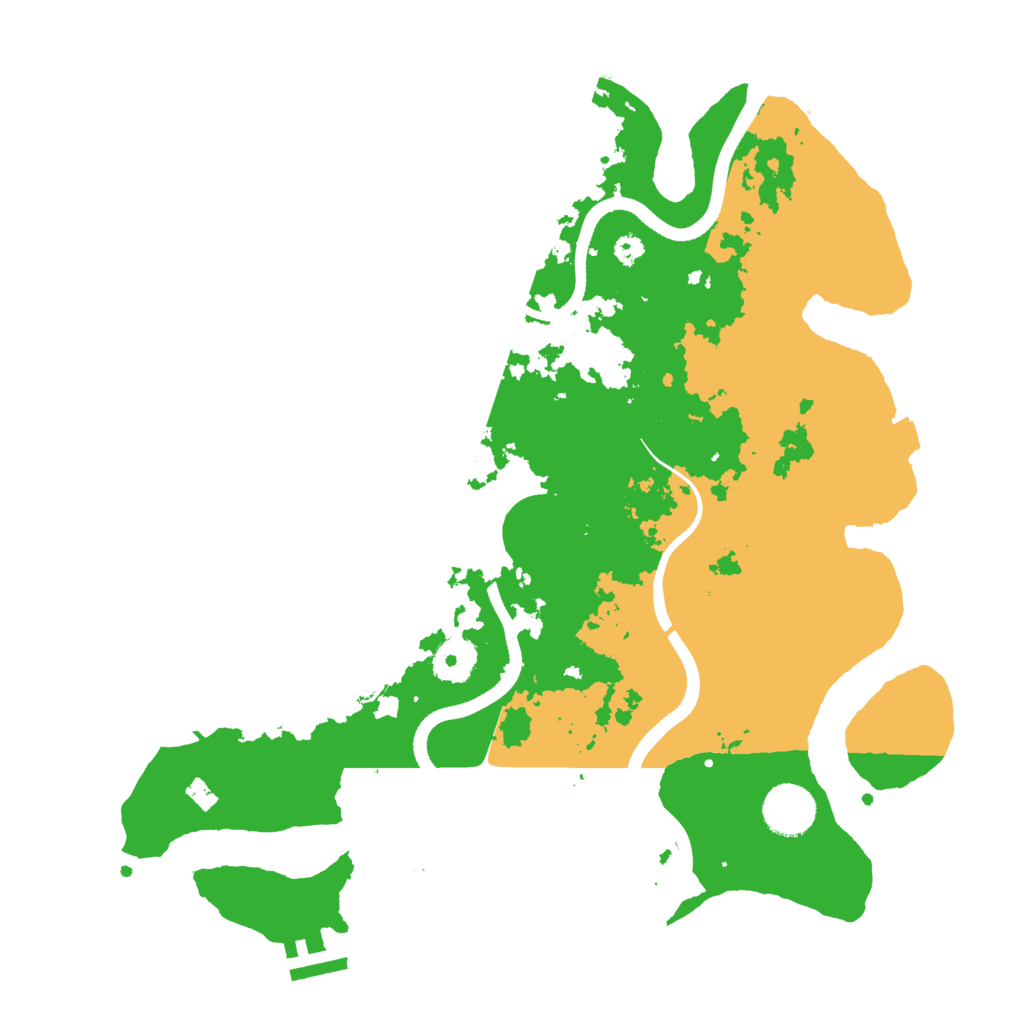 Biome Rust Map: Procedural Map, Size: 3500, Seed: 824218133