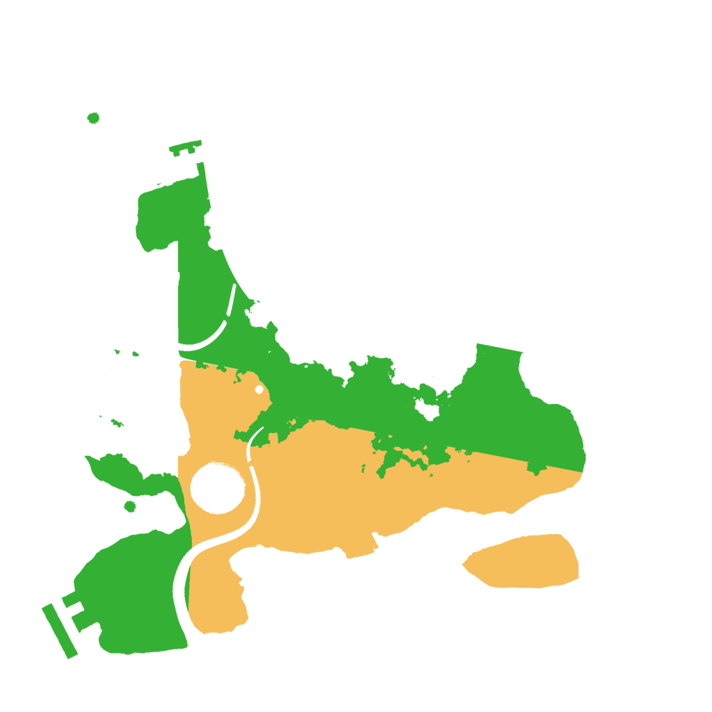 Biome Rust Map: Procedural Map, Size: 2500, Seed: 9365595