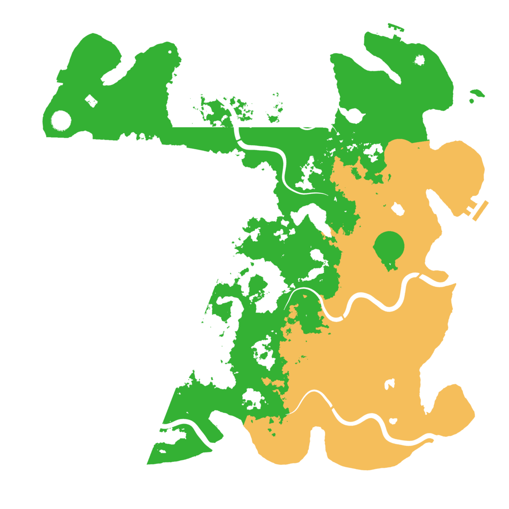 Biome Rust Map: Procedural Map, Size: 4500, Seed: 427819735