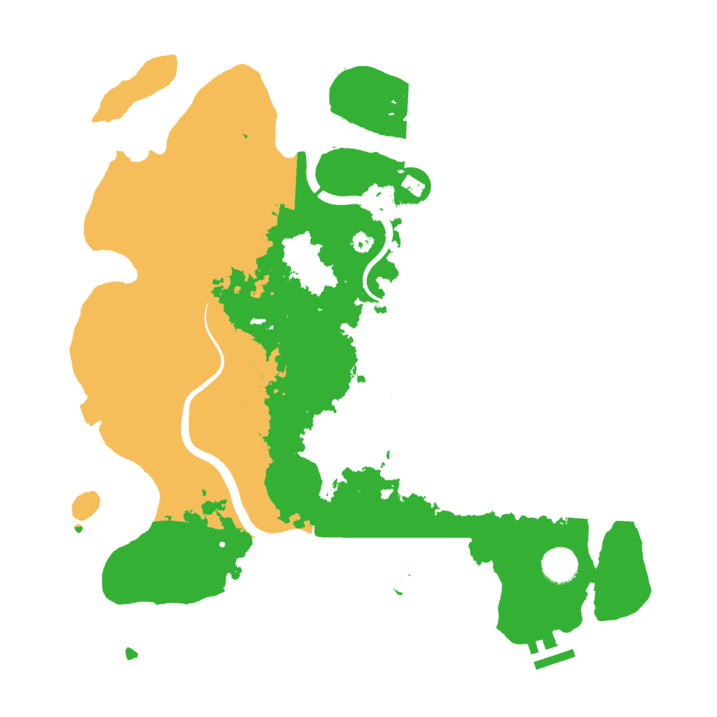 Biome Rust Map: Procedural Map, Size: 3500, Seed: 993385