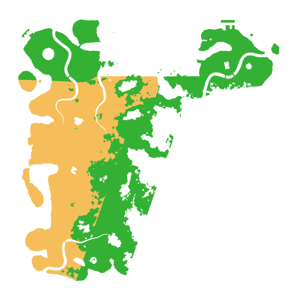 Biome Rust Map: Procedural Map, Size: 4500, Seed: 1063874421