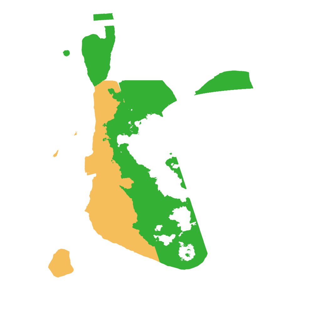 Biome Rust Map: Procedural Map, Size: 2000, Seed: 95959