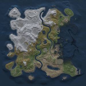 Thumbnail Rust Map: Procedural Map, Size: 3700, Seed: 117782785, 15 Monuments