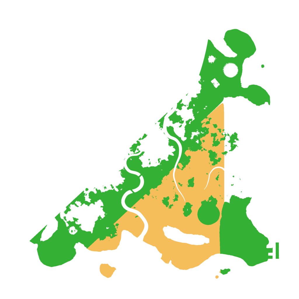 Biome Rust Map: Procedural Map, Size: 3700, Seed: 117782785