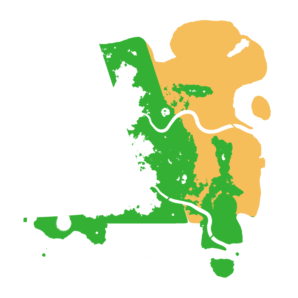 Biome Rust Map: Procedural Map, Size: 3499, Seed: 23453425