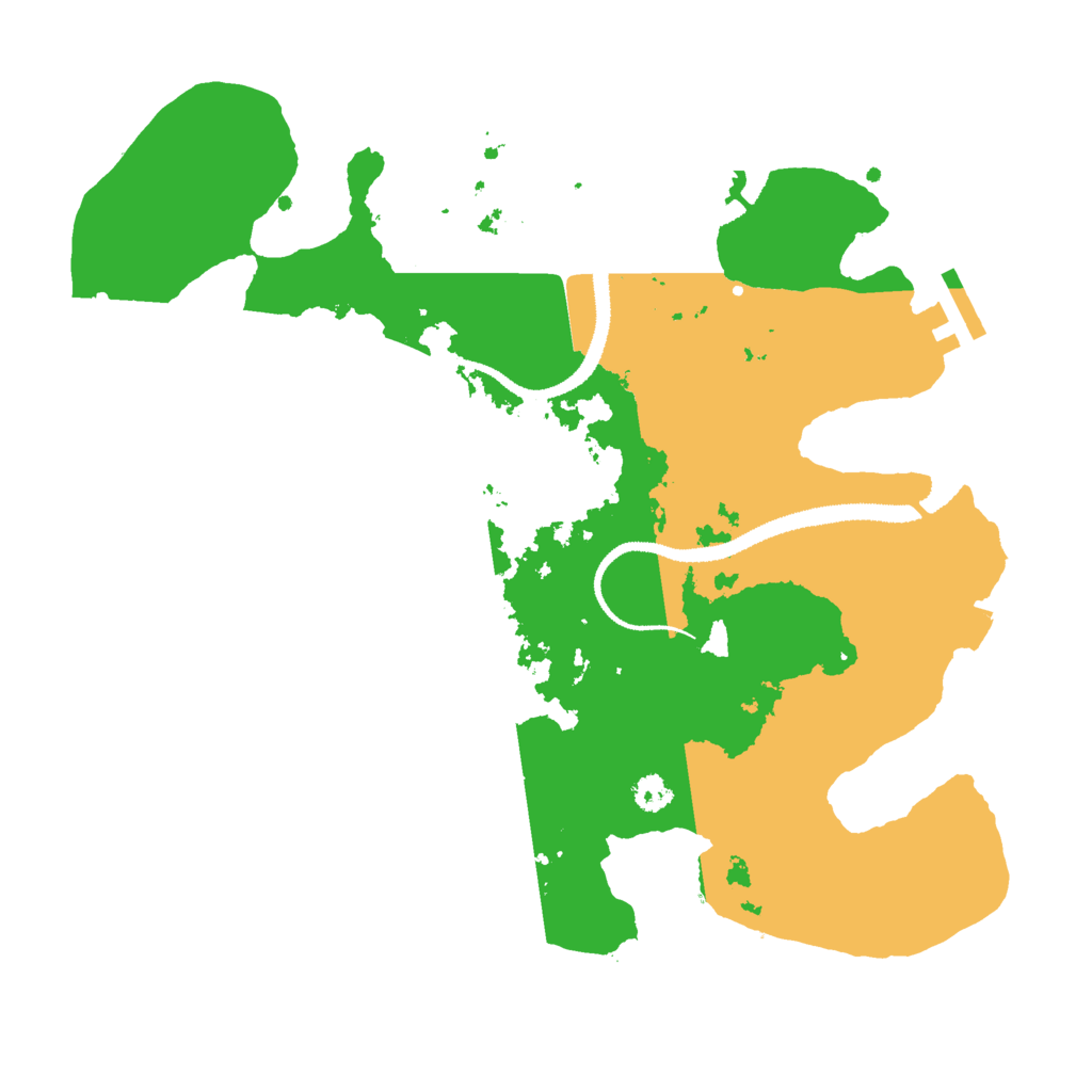 Biome Rust Map: Procedural Map, Size: 3000, Seed: 36972