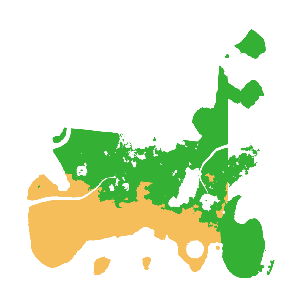 Biome Rust Map: Procedural Map, Size: 3000, Seed: 3952