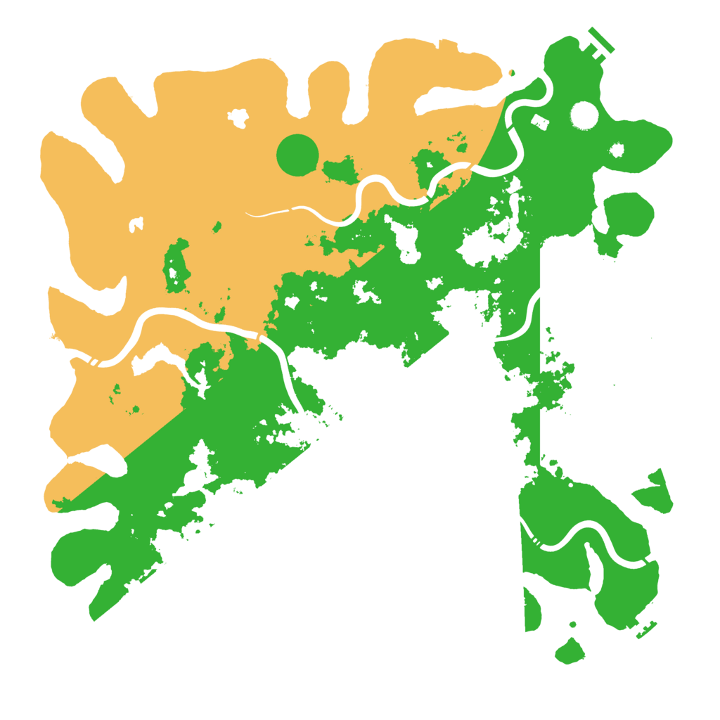 Biome Rust Map: Procedural Map, Size: 4500, Seed: 8534