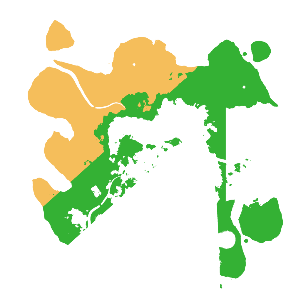 Biome Rust Map: Procedural Map, Size: 3000, Seed: 72244