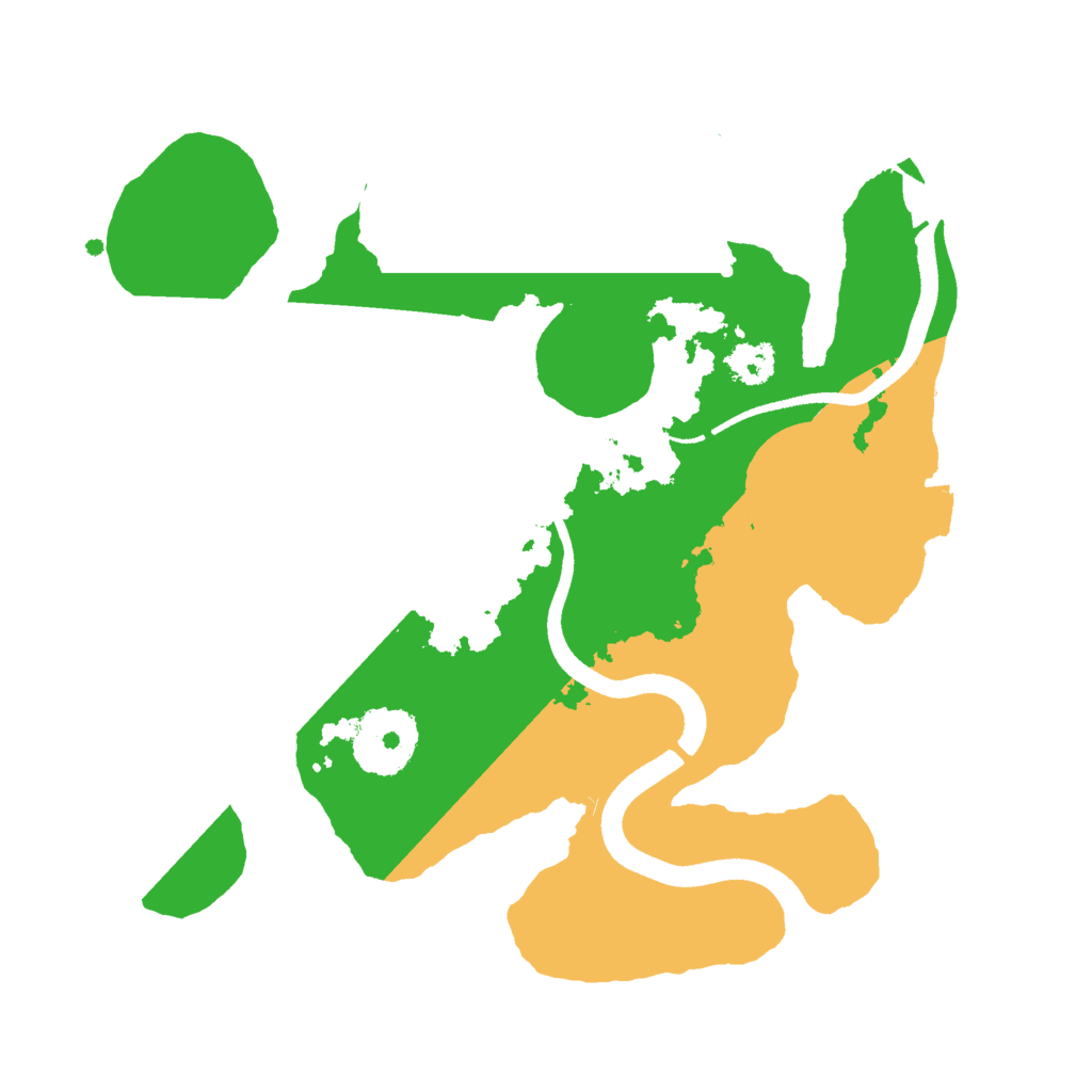 Biome Rust Map: Procedural Map, Size: 2500, Seed: 67676767